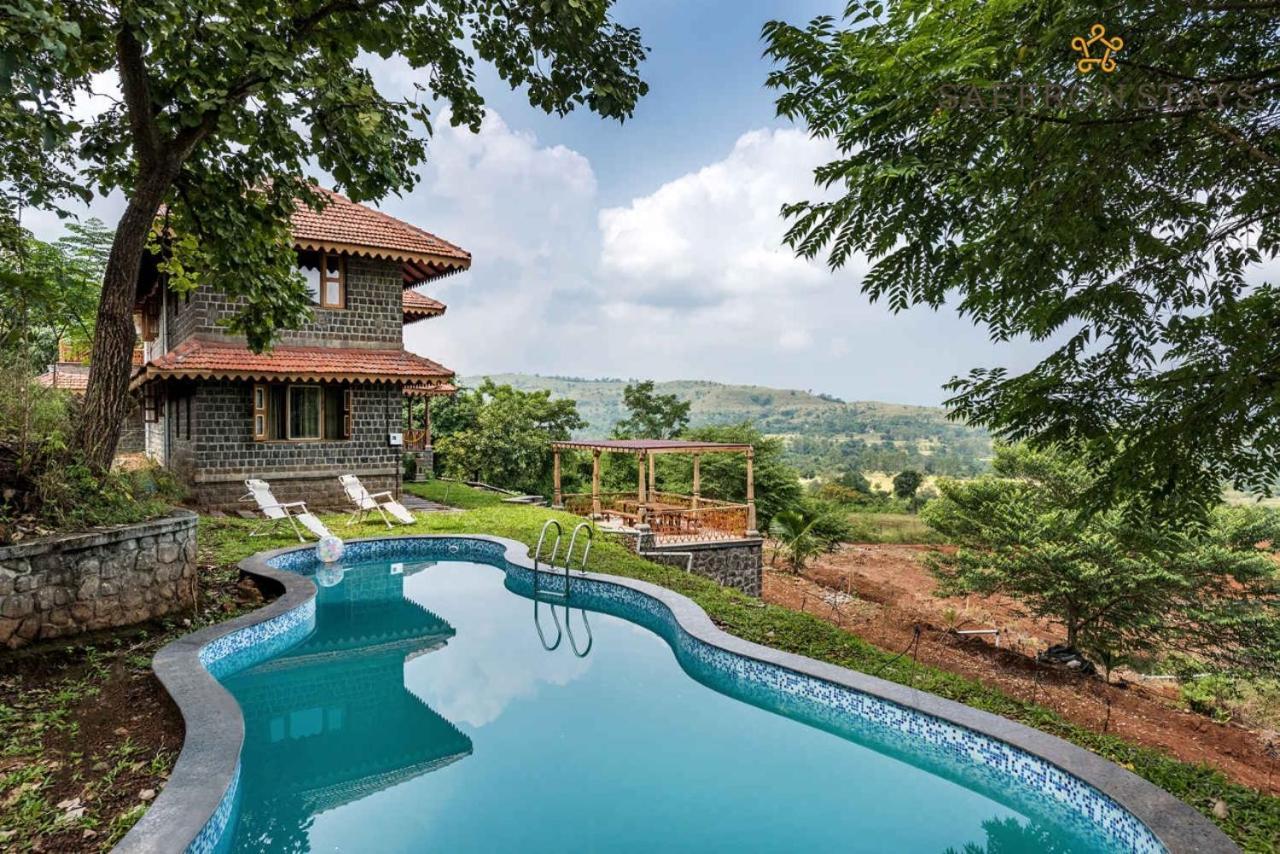 Saffronstays Niramay, Torna-Rajgad - Rustic Pool Villa With A Gazebo And Great Forest Views Marg Asni Екстериор снимка